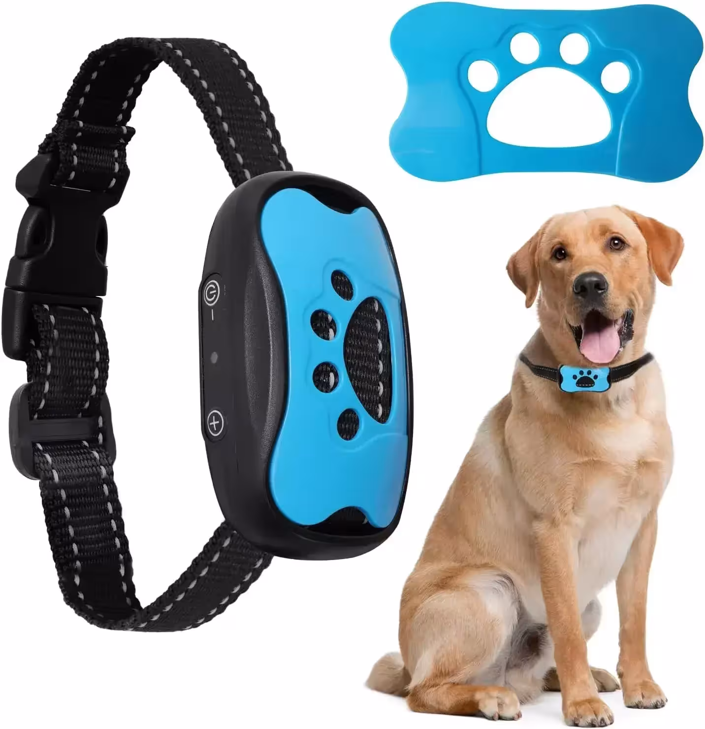 Hunde-Antibellgerät, USB-aufladbares Ultraschall-Vibrations-Trainingshalsband