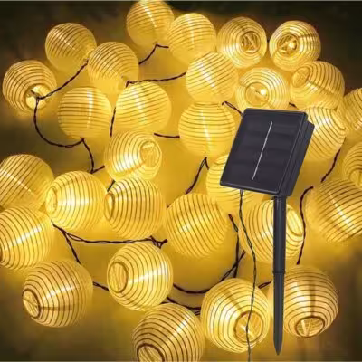Guirnalda decorativa solar con lámparas