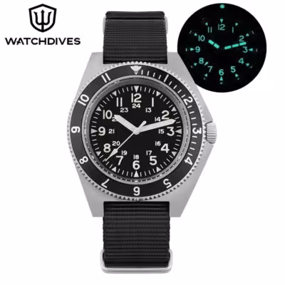 Relojes de cuarzo para hombre Watchdives WD1972, resistentes al agua hasta 20 bares, cristal de zafiro