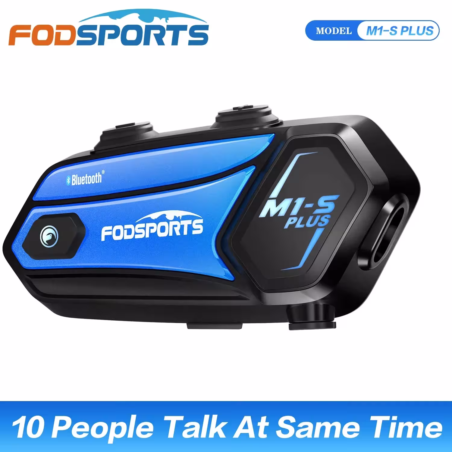 Fodsports M1-S Plus motociklų šalmas Bluetooth ausines 10 žmonių 2000M