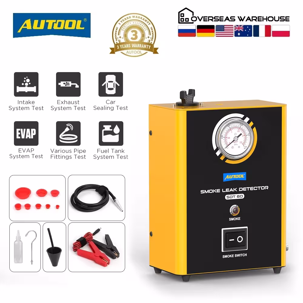 AUTOOL SDT60 car smoke leakage detector for engine and motorcycle