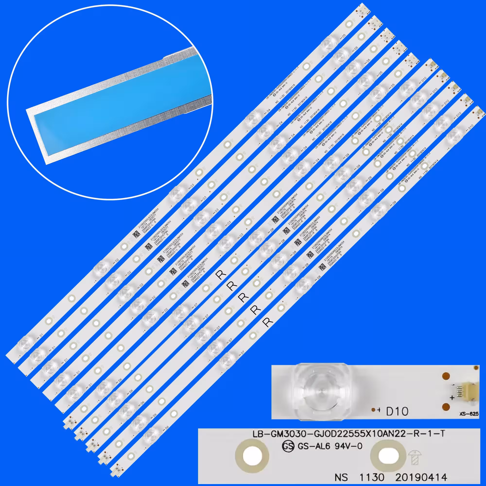LED apšvietimo juostos Philips 55PUS6804 55PUS6814 55PUS7334 modeliams