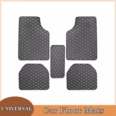 Tappeti universali per pavimenti in auto 5pcs PU pelle impermeabile