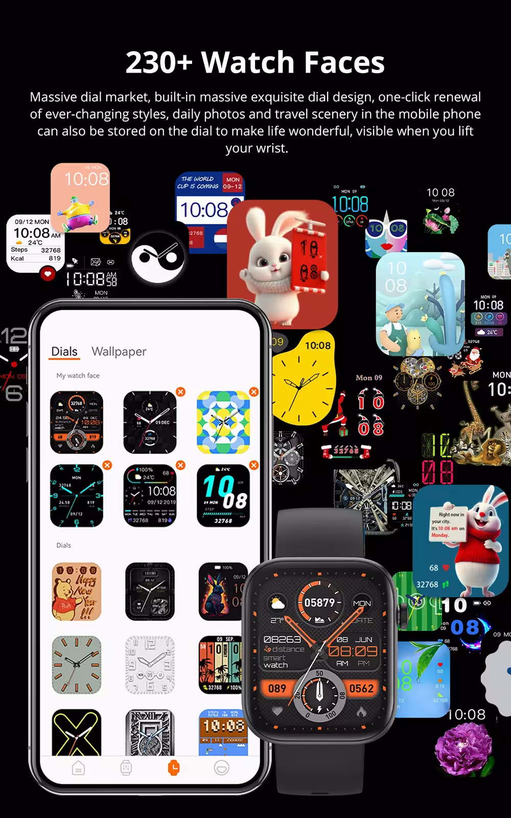 smart clock mit gesundem watching