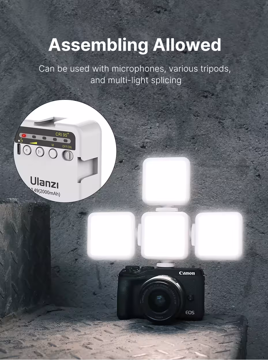 Mini LED video šviestuvas