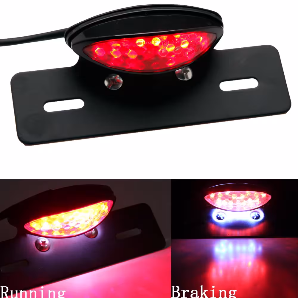 motorcycle LED license plate bracket