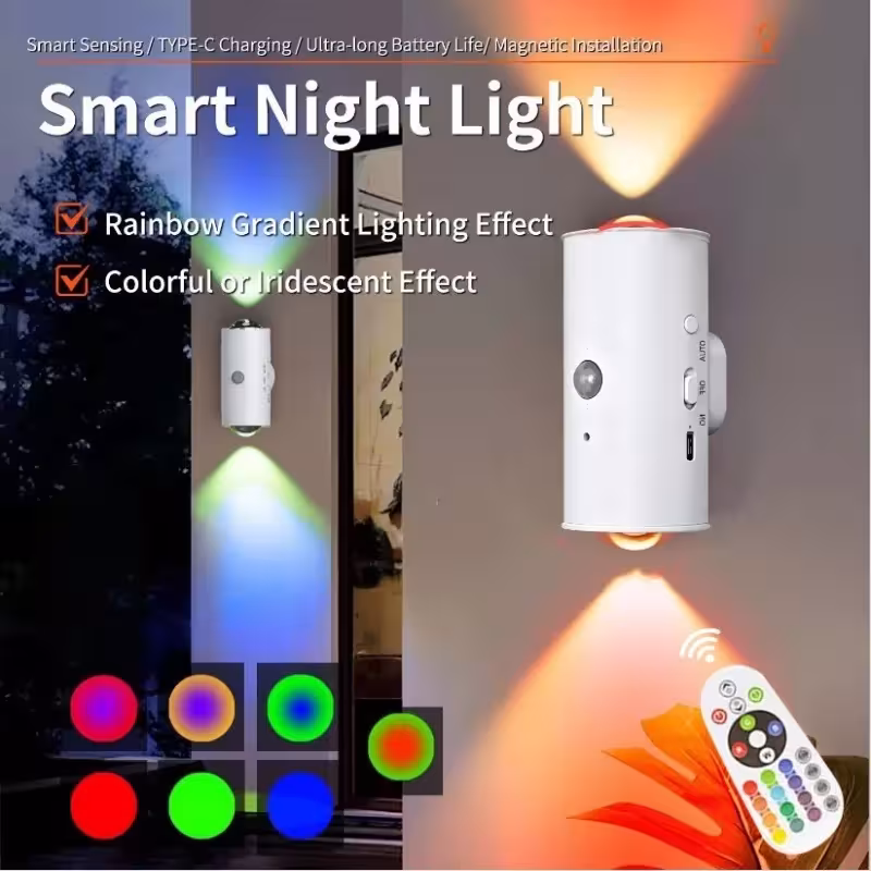 lampada da parete LED magnetica