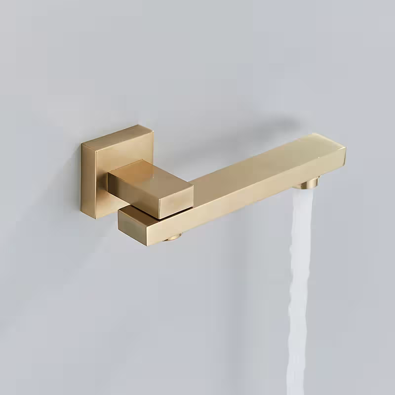 concealed shower system gold