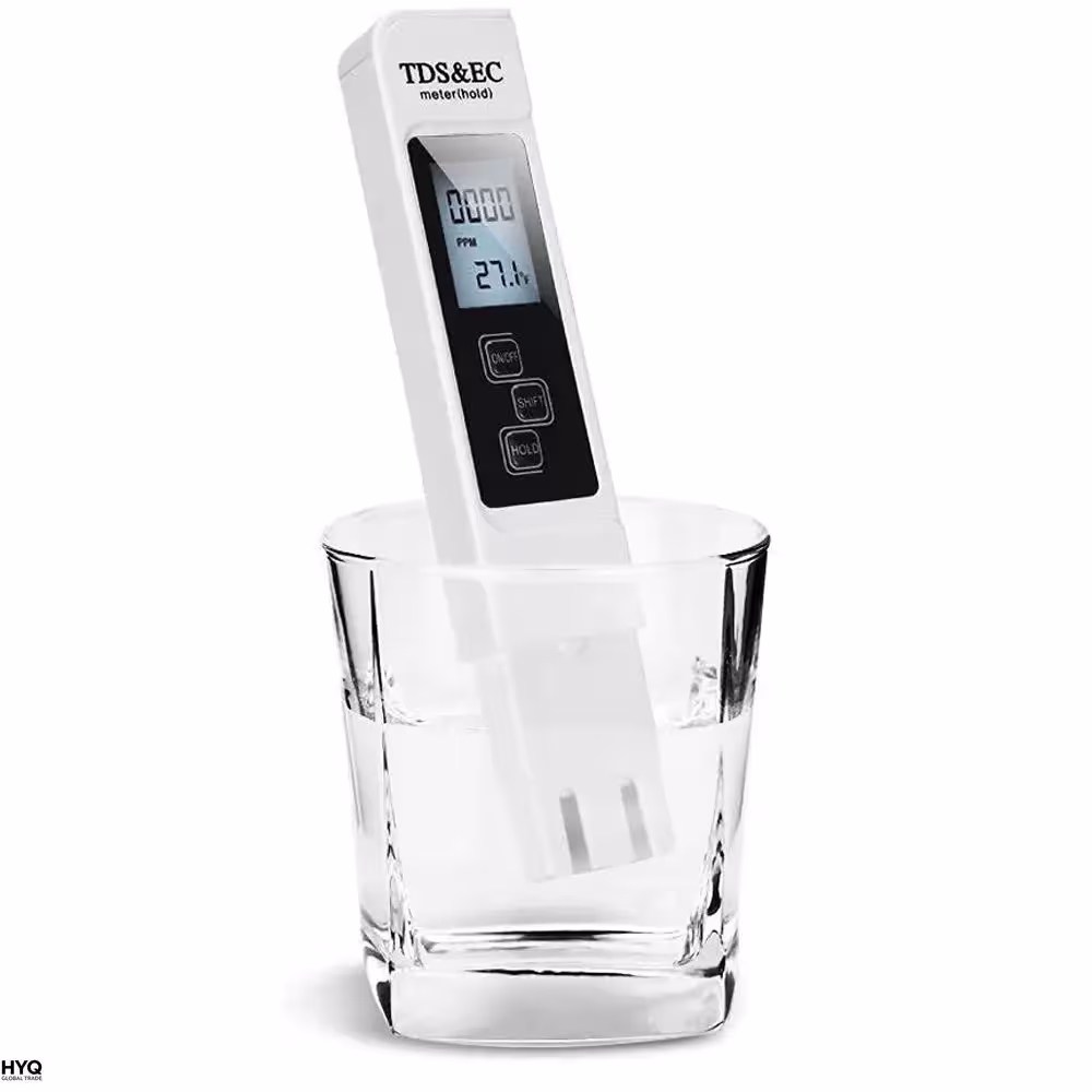 White Digital Water Quality Tester TDS EC 0-9990 PPM Temperature