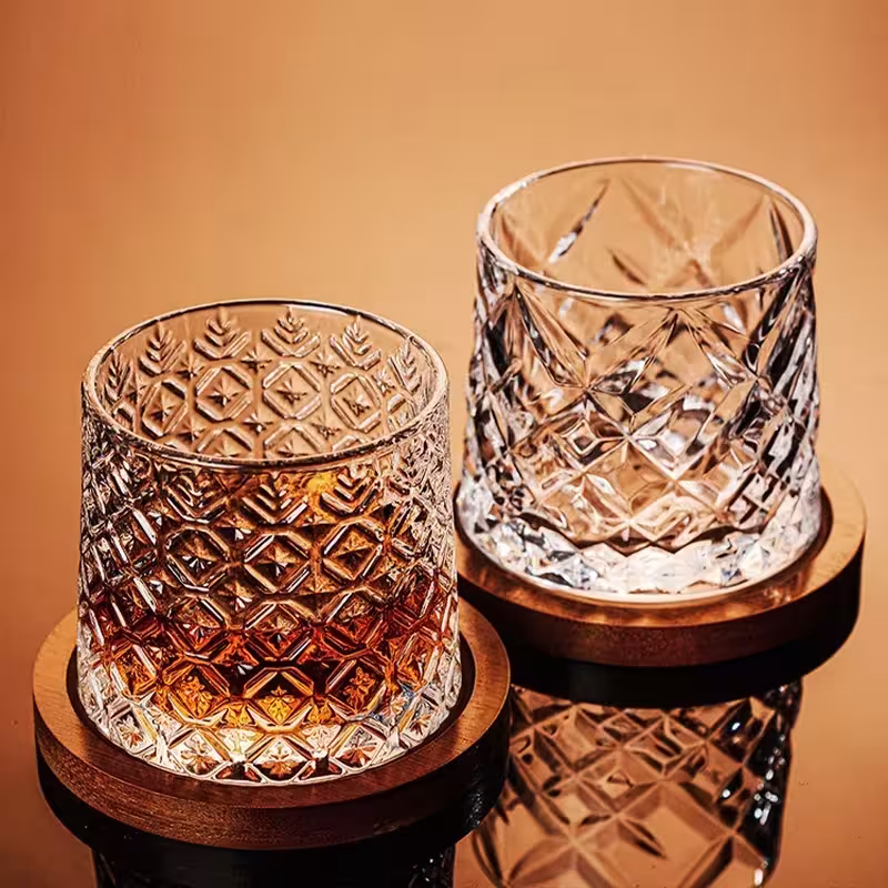 verre de cristal de whisky