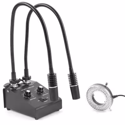 Microscope LED Flashlight 3 in 1 6W 6500K with 60 LED Ring