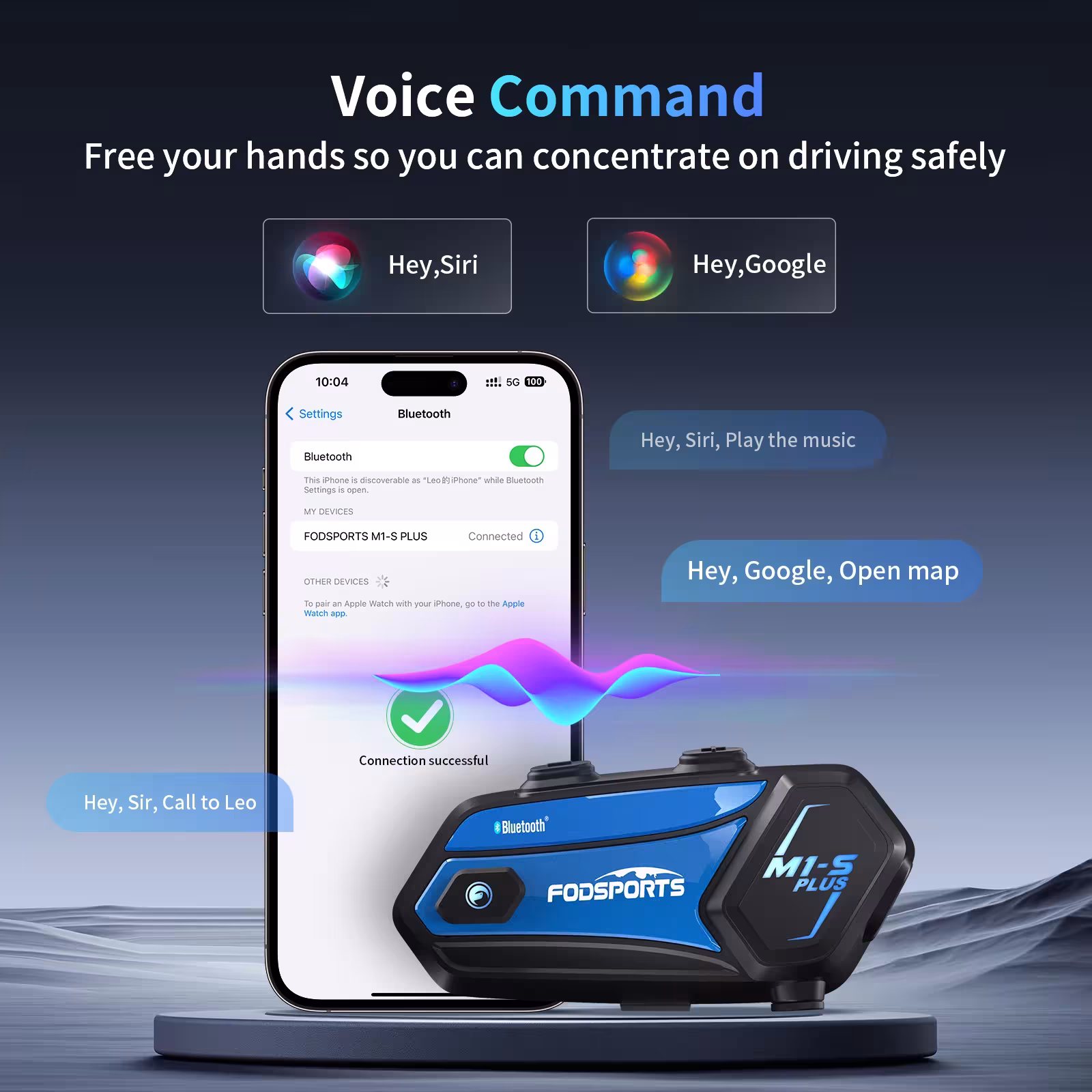 motociklų šalmo Bluetooth ausines