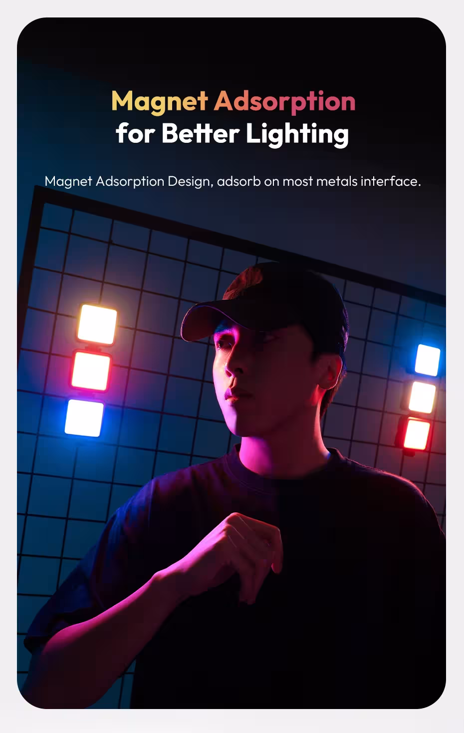 Mini RGB LED lumière vidéo