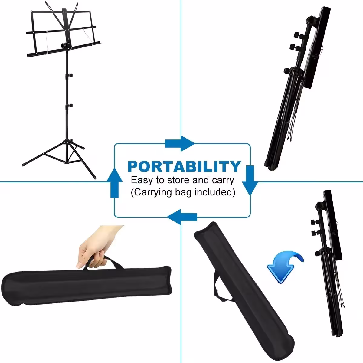 supporto musicale portatile regolabile