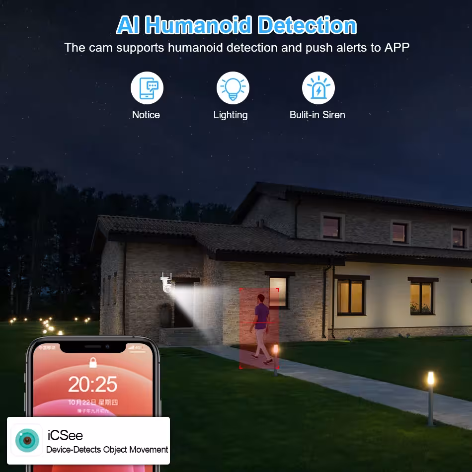 WiFi saugumo kamera sistema