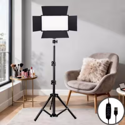 Światło fotograficzne LED 9 cali z statywem i zasilaniem USB
