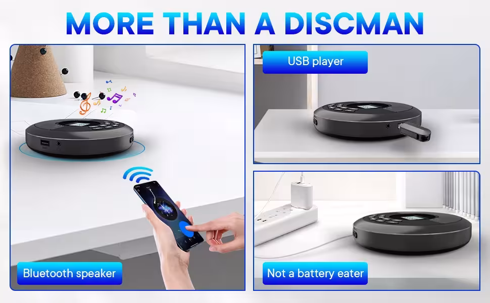 lettore CD portatile con Bluetooth