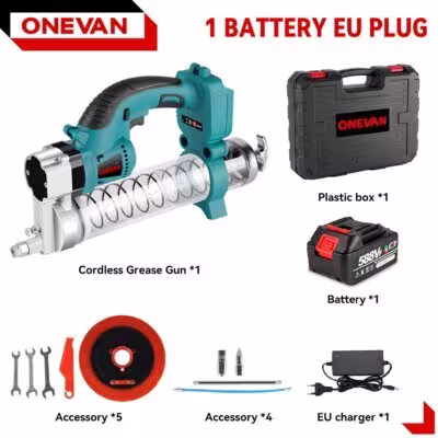 ONEVAN 69Mpa 10000PSI electric grease pump oil injector