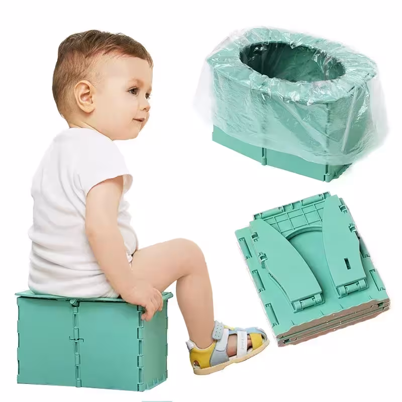 Sedile WC pieghevole portatile per bambini e bambine