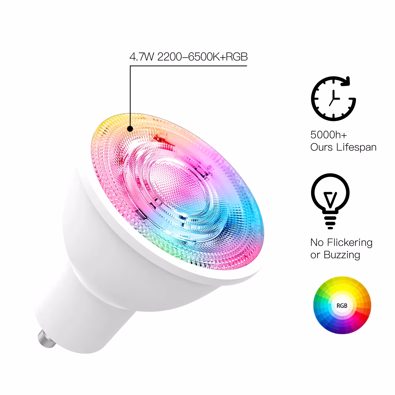 Tuya ZigBee GU10 Smart LED lempos