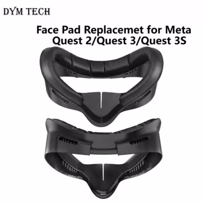 3-in-1-Gesichtsmaskenkissen für Quest 2, Quest 3 und Quest 3S mit Zubehör inklusive Brillendichtung