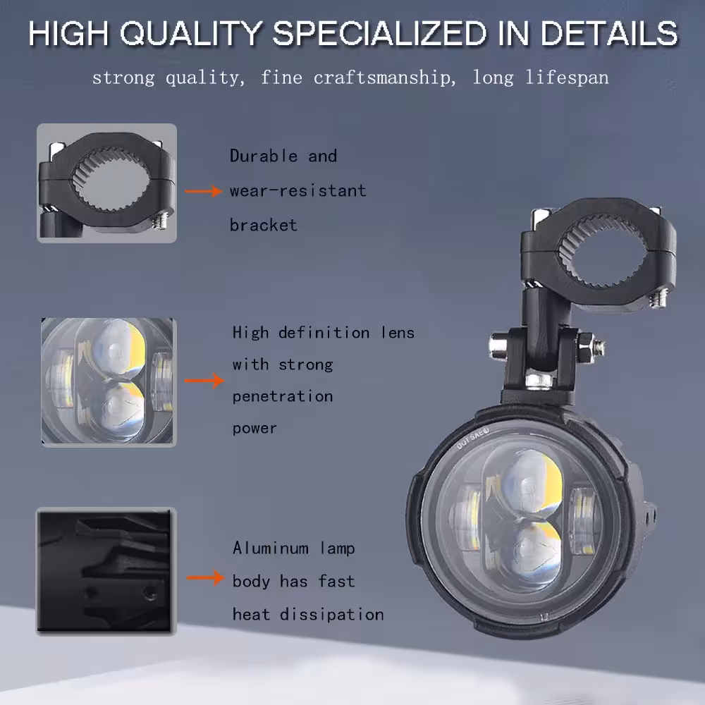 LED motorcycle lights 100W