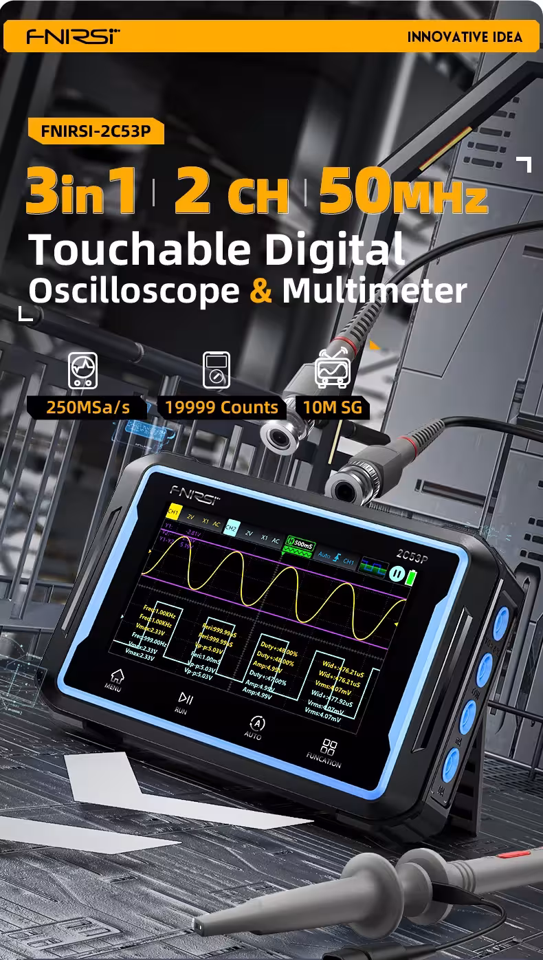 osciloskopas multimetras signalo generatorius