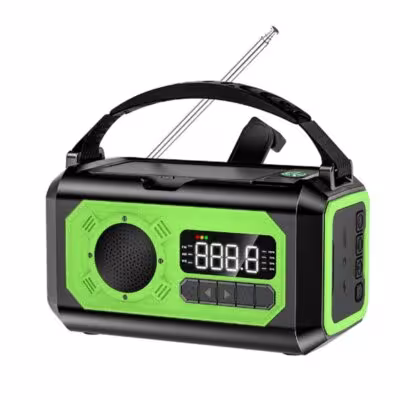 Tragbar 12000 mAh vom Naturkatastrophenradio mit Solarpanel und manueller Heizung