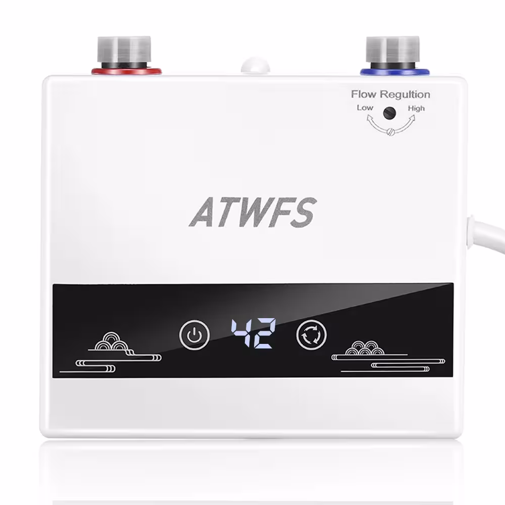 ATWFS 4600W 220V Electric Instantaneous Water Heater for Cold Water Lines