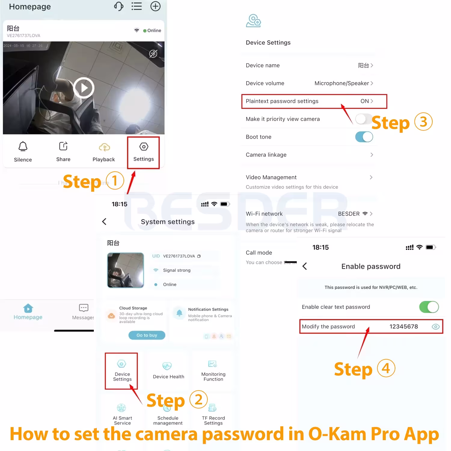 WiFi kamera lauke