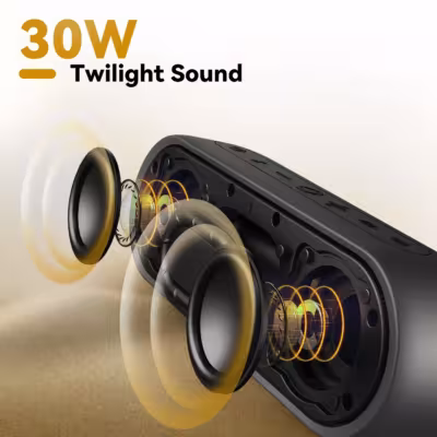 Altoparlante Bluetooth portatile TRIBIT XSound Plus 2 da 30W con resistenza all'acqua IPX7 e batteria da 24 ore