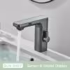 rubinetto per lavabo grigio