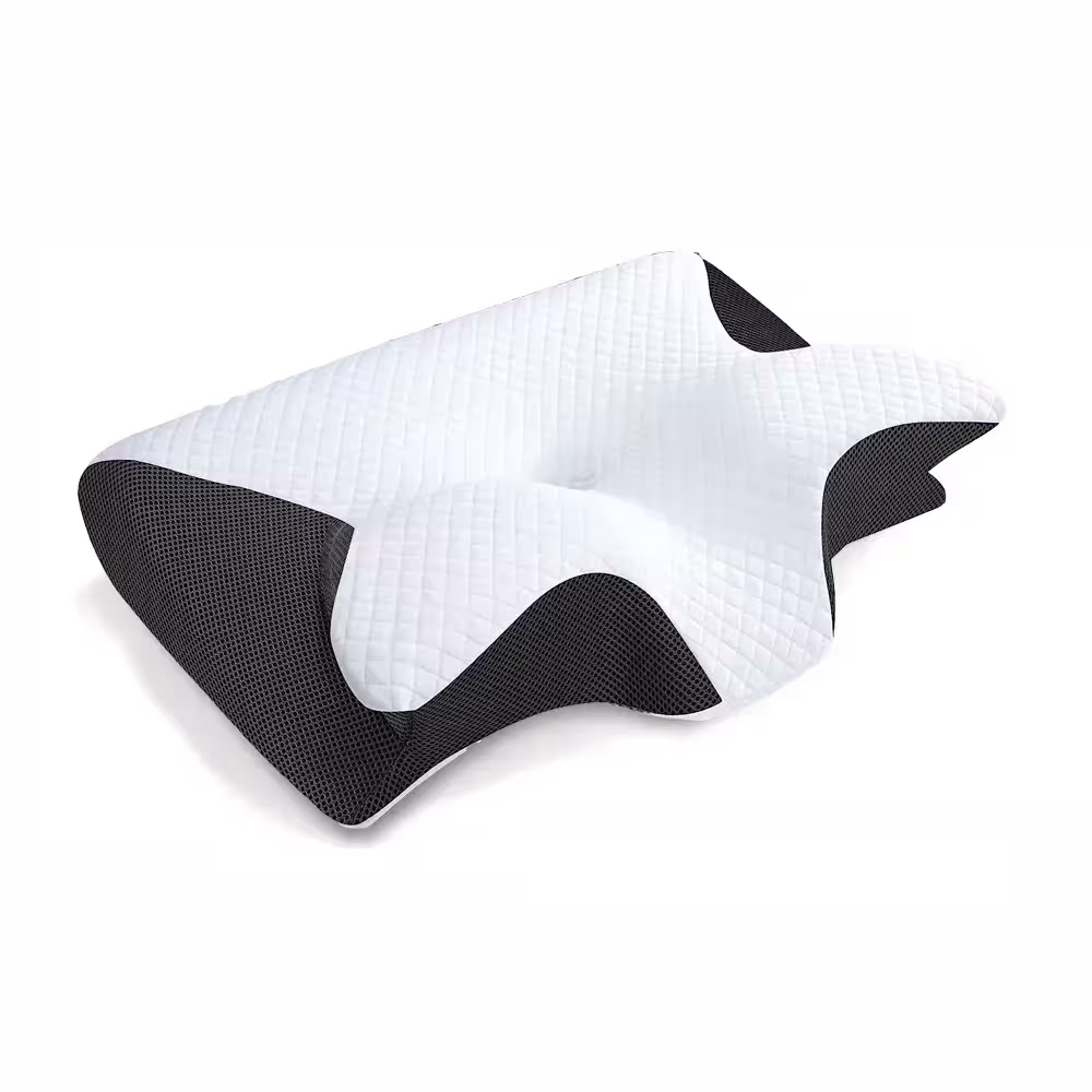 Mémoire de sommeil Gris Butterfly soutenir oreiller cou avec tête mémoire