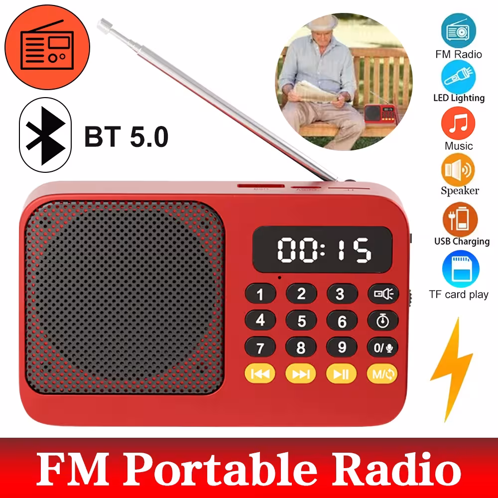 portable FM radio Bluetooth