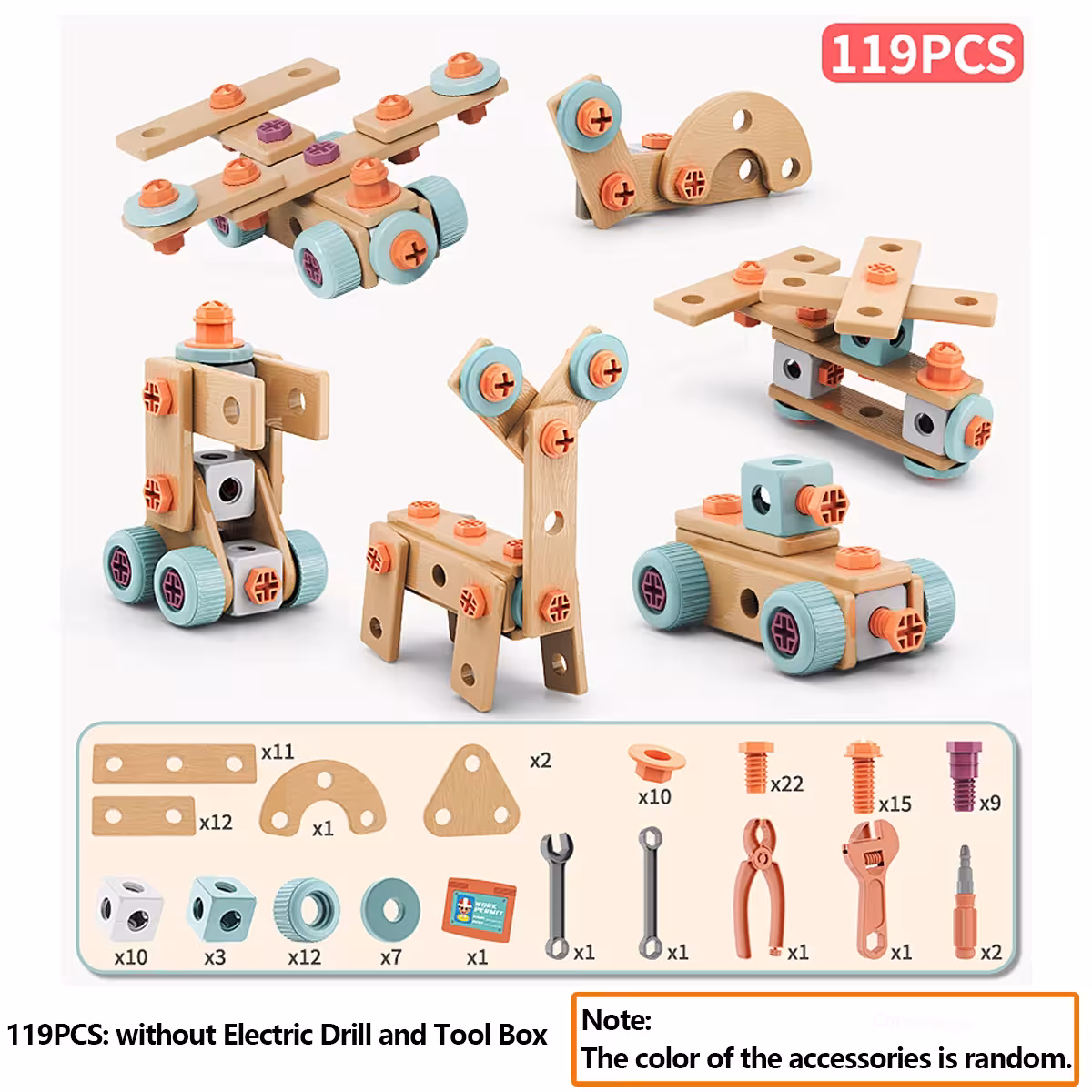 kit d'outils pour enfants avec perceuse électrique
