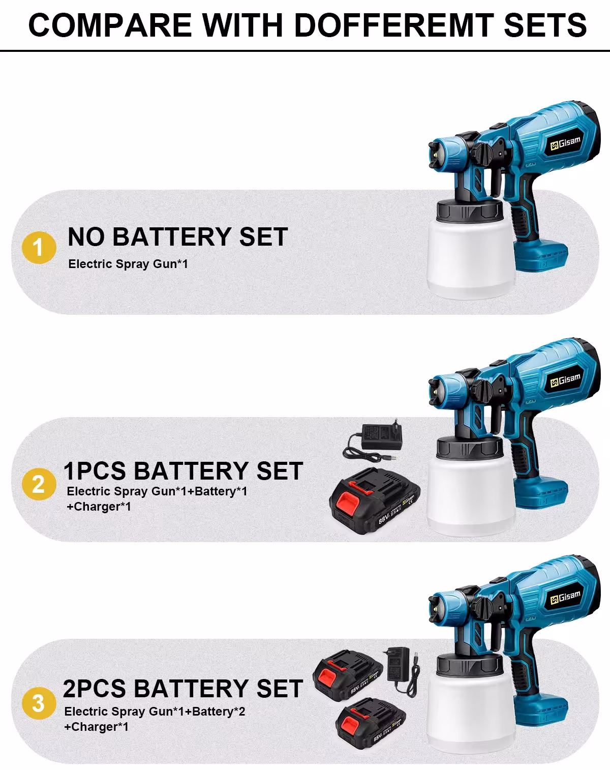 electric paint sprayer 18V