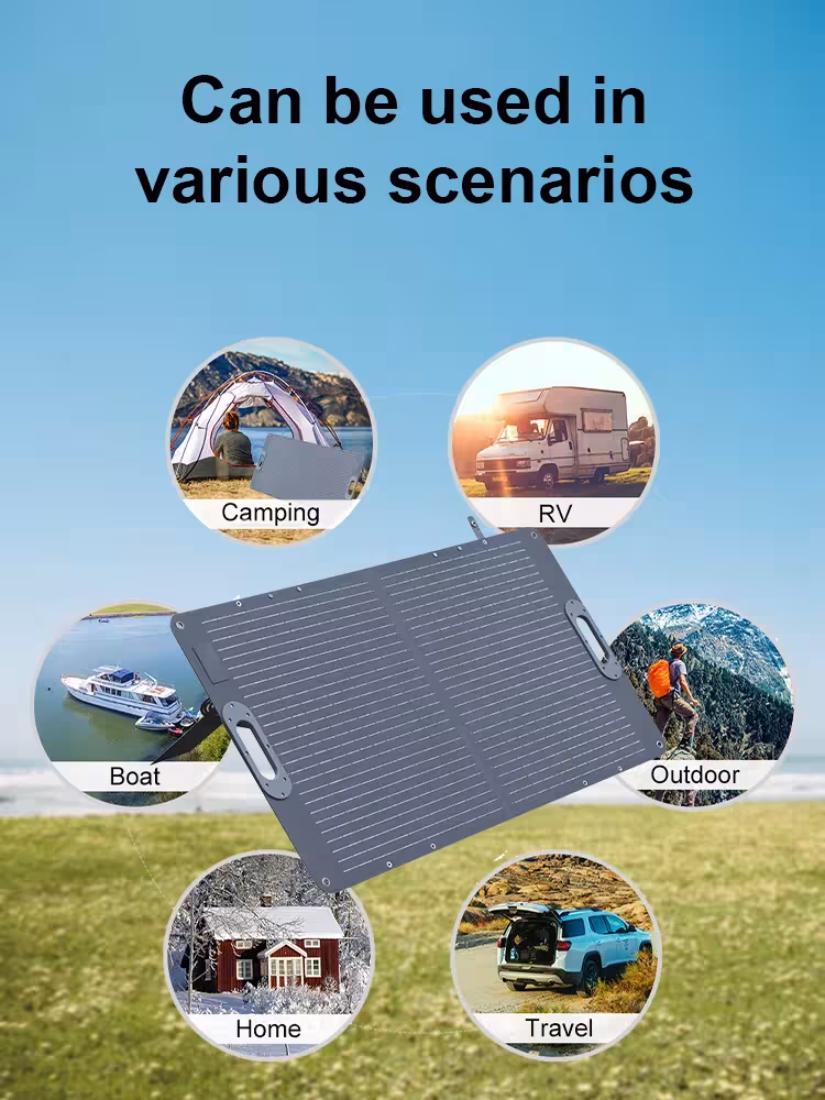 100W saulės skydelis sulankstomas