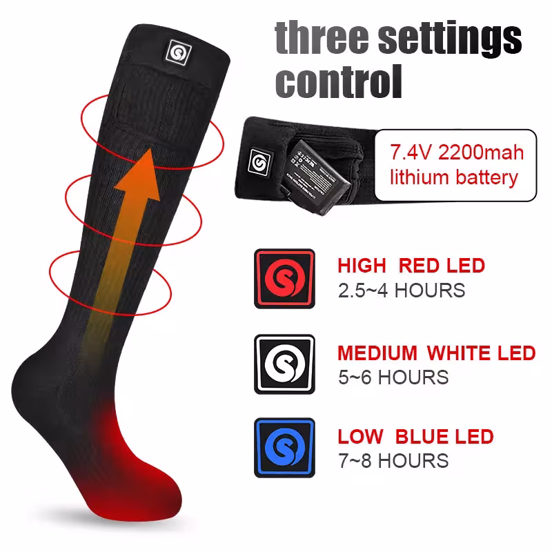 calcetines térmicos eléctricos