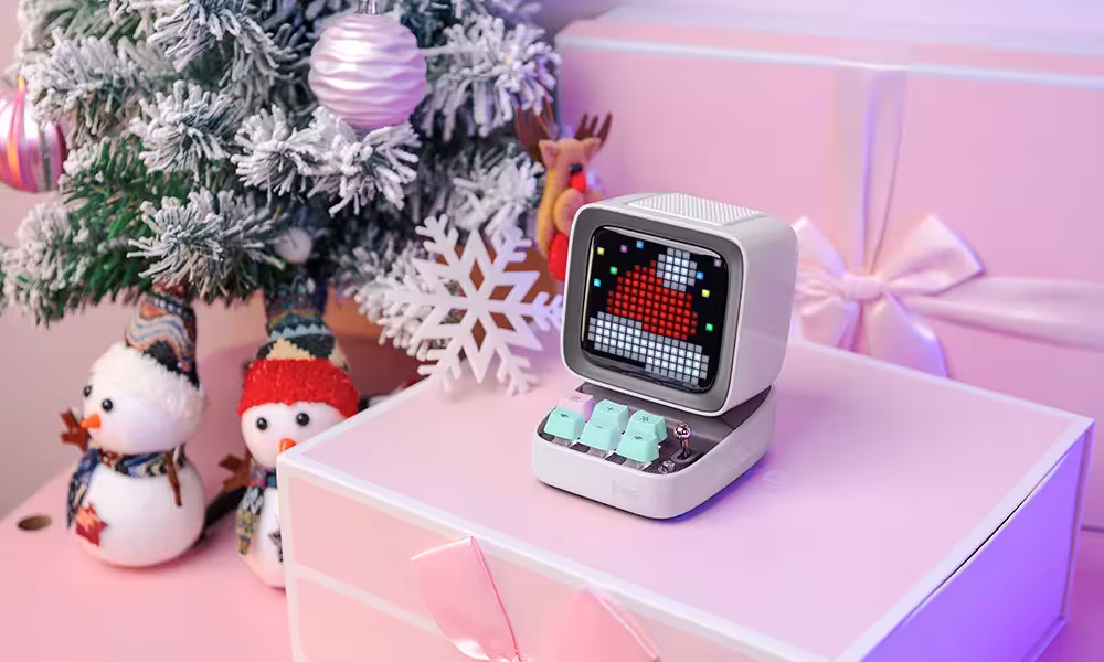 mini-enceinte rétro avec LED
