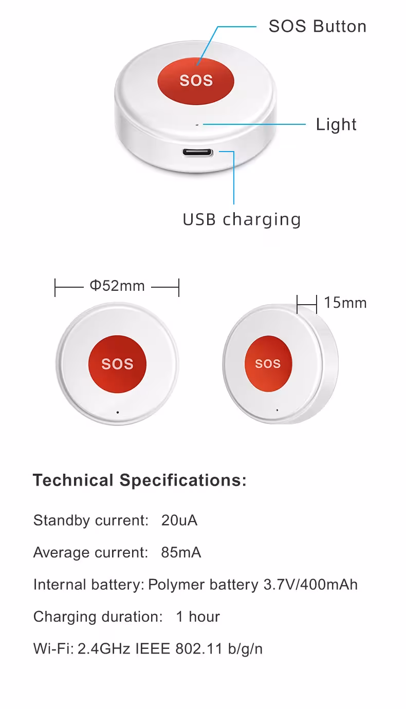 WiFi SOS button