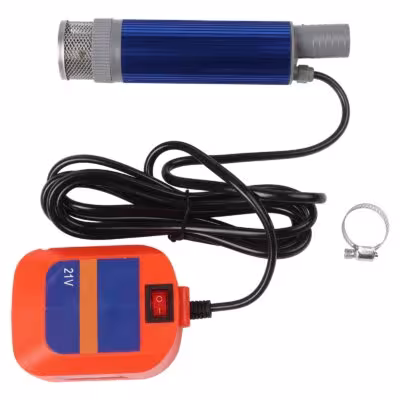 Pompe portable à batterie au lithium 12V pour diesel et eau 40-60L/min