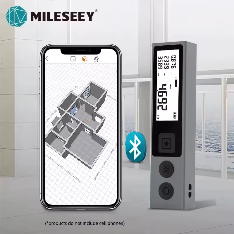Medidor láser de distancia MILESEEY 30M 40M Bluetooth