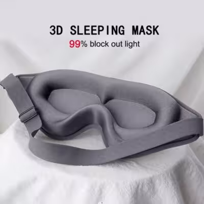 3D miego kaukė su atminties puta šviesai nepralaidžia akių kaukė