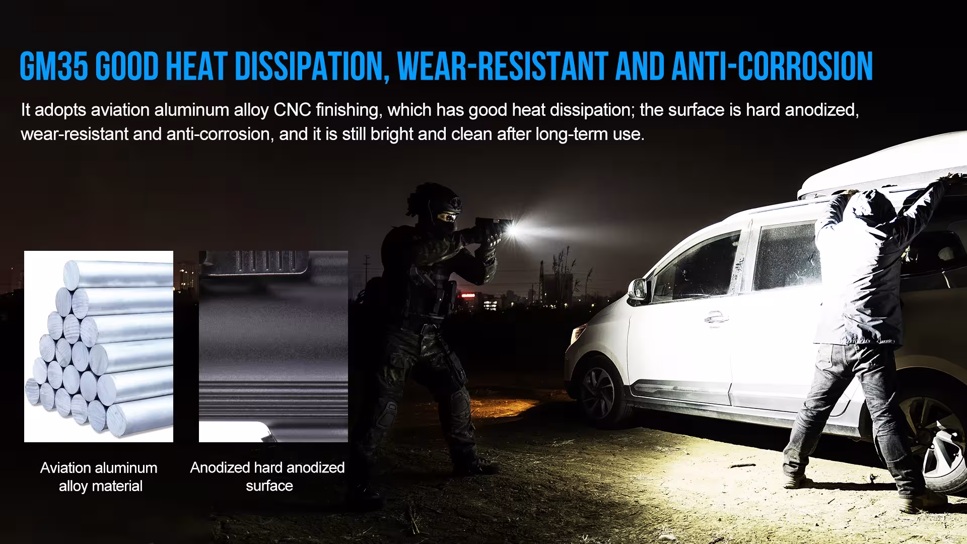tactical flashlight USB-C