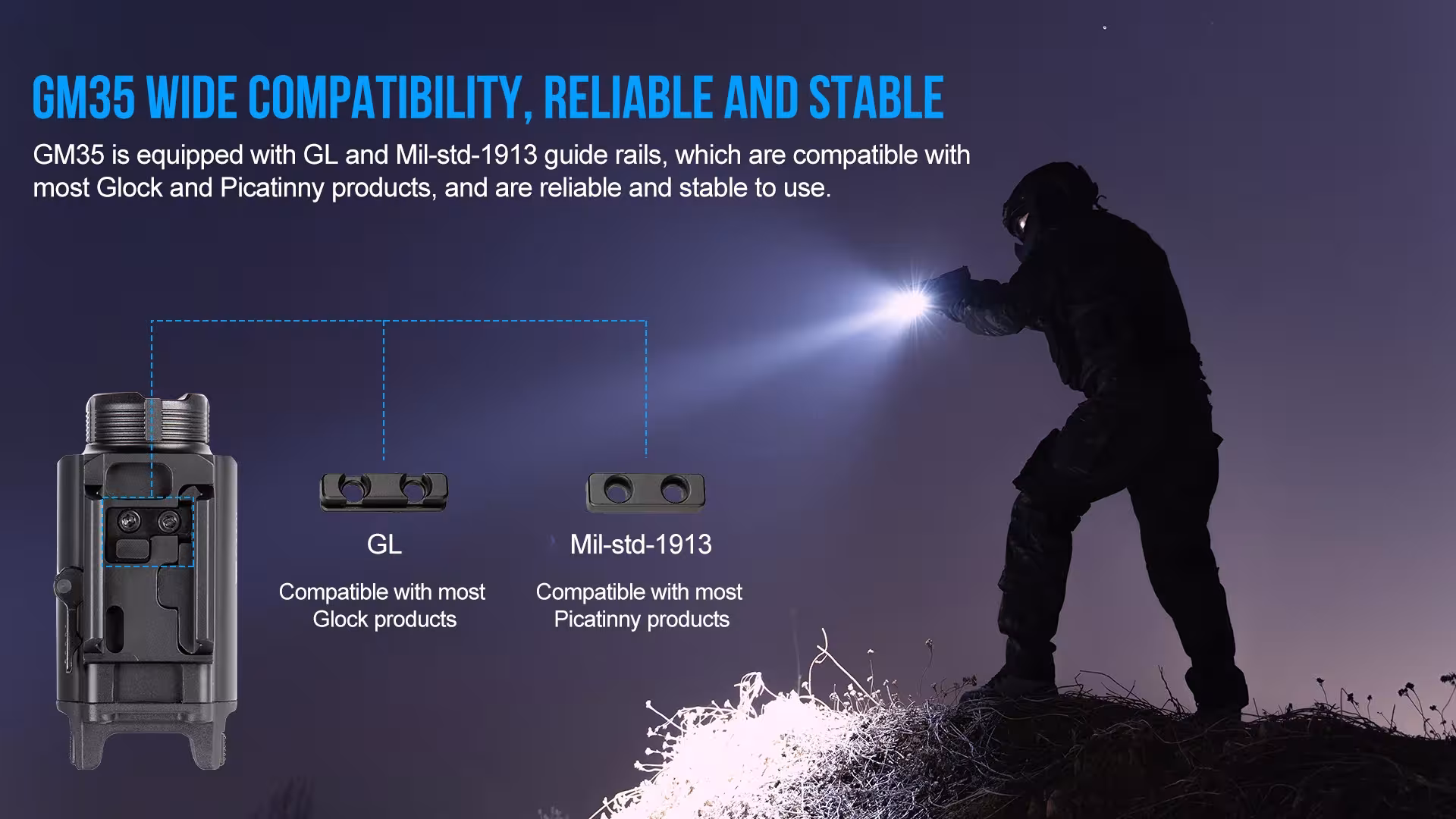 tactical flashlight USB-C