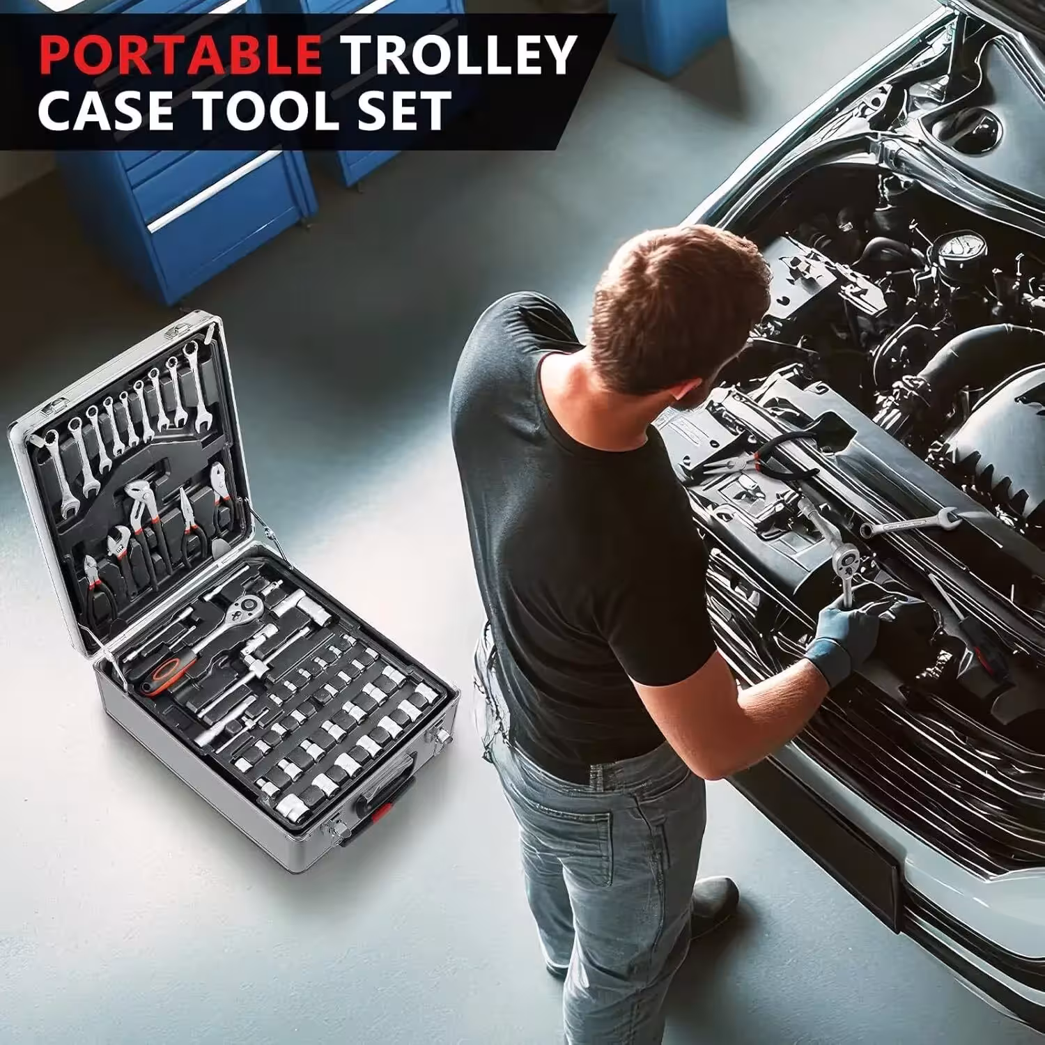 Coffret d'outils de 799 pièces.