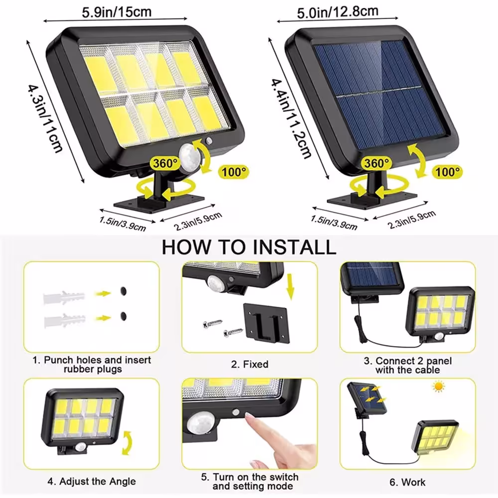solar wall light