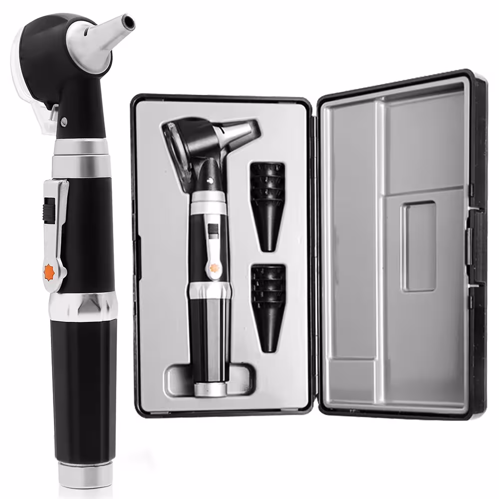 Otoscope for ear examination with LED light, 3X magnifying lens, for children, adults and pets