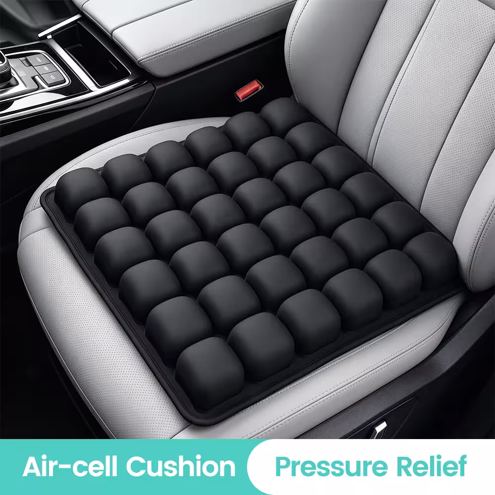 Coussin de siège réglable à technologie 3D pour réduire la pression, avec support lombaire, idéal pour les chaises de bureau, les voitures, les bureaux et les fauteuils roulants.