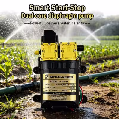 12V 7A 10-13L/min high pressure intelligent electric water pump with double diaphragms